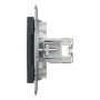 Розетка комп'ютерна RJ45 UTP кат.6 Asfora чорна ABS [EPH4700171] Шнейдер Електрік
