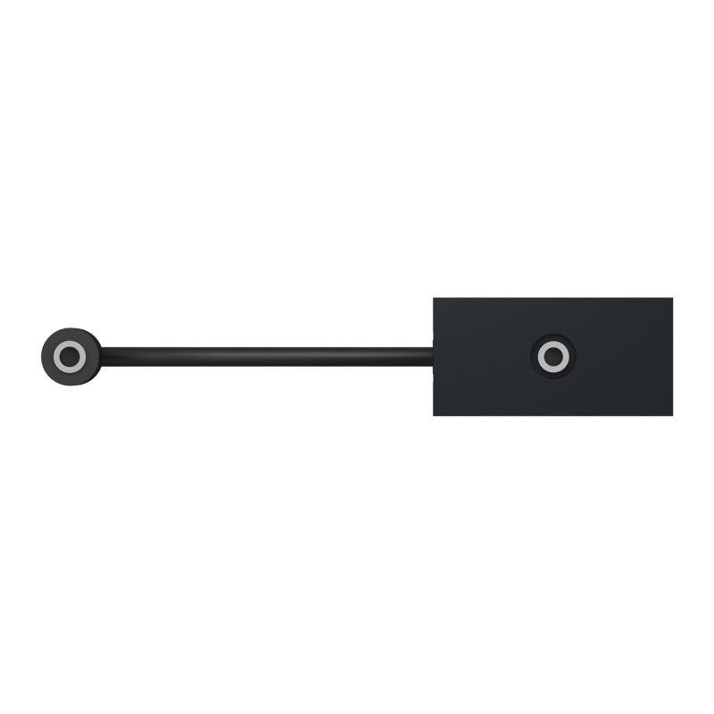 Розетка Minijack 1 модуль антрацит [NU343354] ABS-UV Unica New Шнейдер Электрик