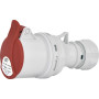 Силовая розетка 3P+PE 16А 400В переносная IP44 красная [4482001] ES-1643 ETI