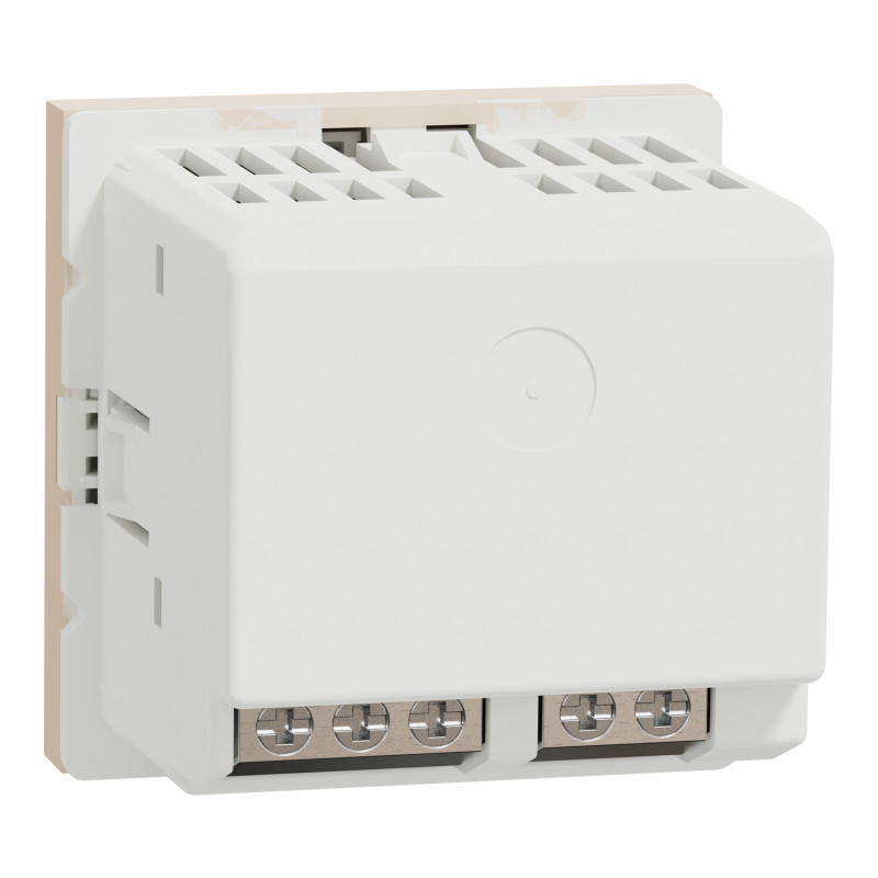 Термостат комнатный Бежевый (RAL 1013) 45х45х47mm PC [NU350144] Unica New Schneider Electric