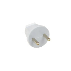 Вилка бытовая 16А 2P без заземления АБС-пластик [ECO019001022] Ornat АСКО