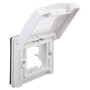 Рамка з кришкою 1-постовая 85х88х36,2мм IP55 белая [4400922] Avanti ДКС