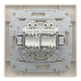 Розетка компьютерная с рамкой RJ45 UTP кат.5Е Asfora слоновая кость ABS [EPH4400123] Шнейдер Электрик