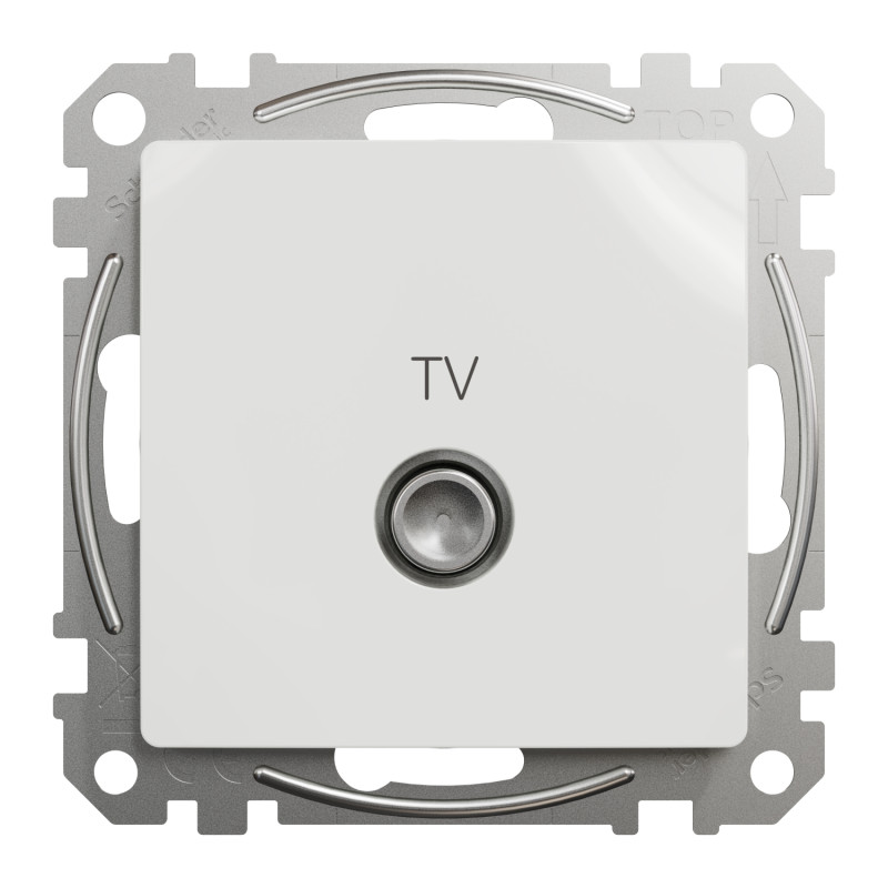 Концевая TV розетка 4 дБ белая [SDD111471] ABS-UV Sedna Design&Element Шнейдер Электрик