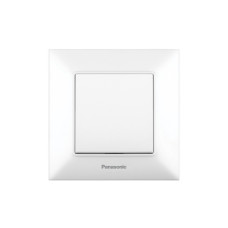 Выключатель одноклавишный Arkedia Slim с рамкой ABS белый [WNTC00012WH-UA1] Panasonic