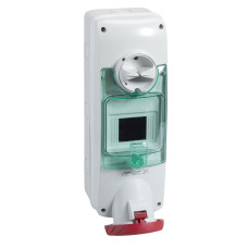 Силовая розетка 3P+E 63А 415В стационарная IP65 красная [PKB63Q534] PratiKa Schneider Electric