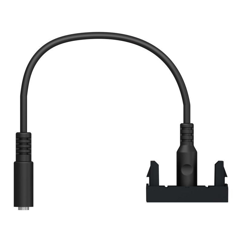 Розетка Minijack 1 модуль антрацит [NU343354] ABS-UV Unica New Шнейдер Электрик