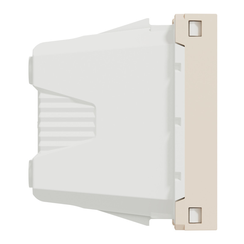 Розетка со шторками 10А Бежевый 45х22.5х37mm PC [NU303144] Unica New Schneider Electric