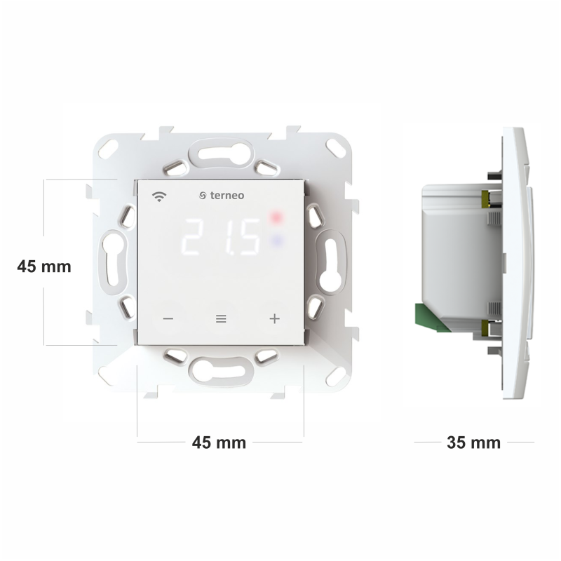 Терморегулятор для теплого пола 16A 3000BA WiFi [4820120221200] белый SX Terneo