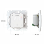 Терморегулятор для теплого пола 16A 3000BA WiFi [4820120221200] белый SX Terneo