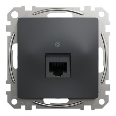 Компьютерная розетка RJ45 CAT6 UTP Черный 73х73х35mm ABS-UV [SDD114461] Sedna Design & Elements Schneider Electric