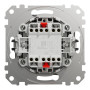 Двухклавишный переключатель алюминий [SDD113108] ABS-UV Sedna Design&Element Шнейдер Электрик