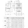 Силовая вилка 3P+E 32А 400В стационарная IP44 красная [GW60419] IEC 309 HP GEWISS