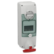 Силовая розетка 3P+N+E 63А 415В стационарная IP65 красная [PKB63Q535] Mureva Schneider Electric