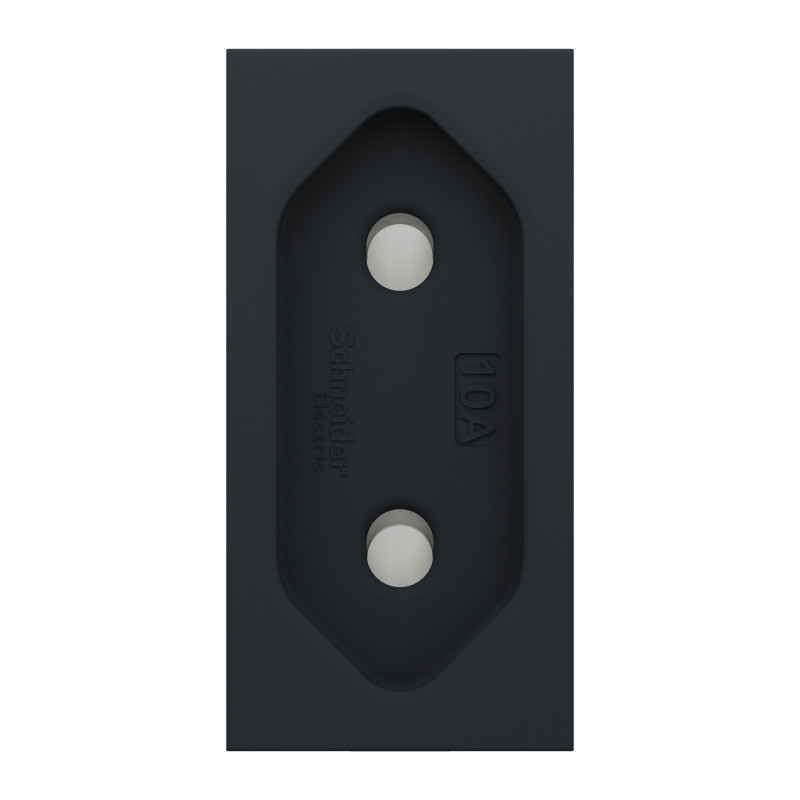 Розетка со шторками 16А Черный 45х22.5х39.3mm PC [NU303154] Unica New Schneider Electric