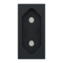 Розетка со шторками 16А Черный 45х22.5х39.3mm PC [NU303154] Unica New Schneider Electric