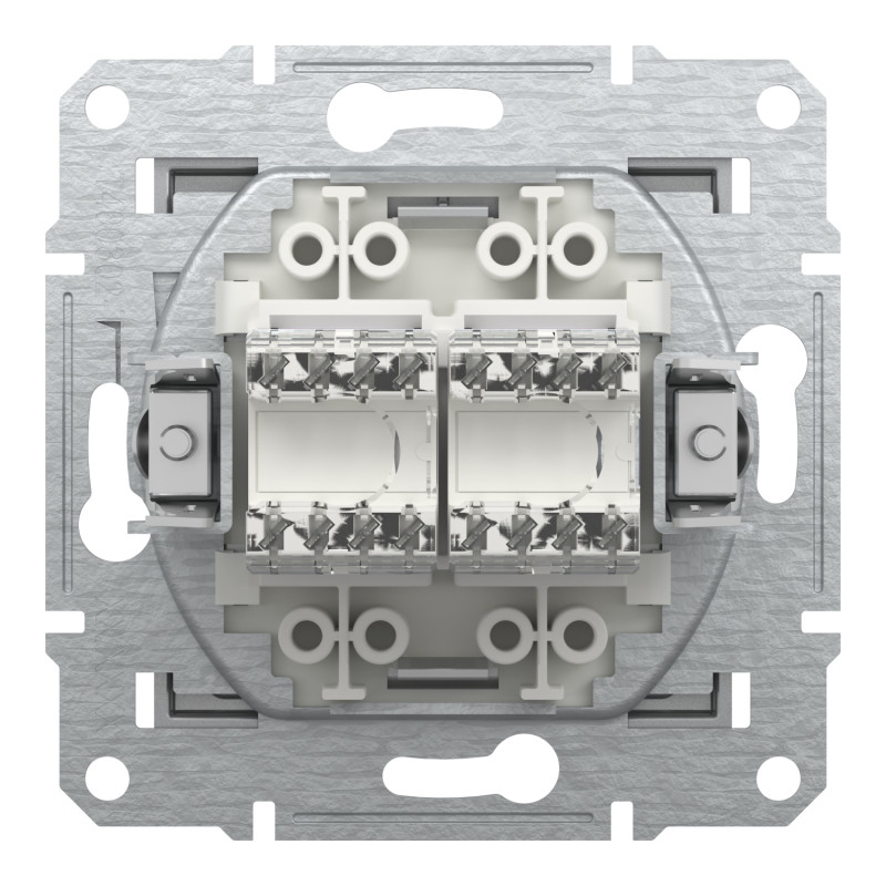 Розетка компьютерная RJ45 UTP кат.5Е Asfora алюминий ABS [EPH4400161] Шнейдер Электрик