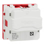 Розетка с з/к и шторками 16А Красный 45х45х40mm PC [NU303703] Unica New Schneider Electric