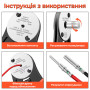 Обжимной инструмент (кримпер) 0,75-2мм.кв 14-18AWG отверстие ø3,9мм для контактов Deutsch DT, Closed Barrel [SJD-16] TACTIX