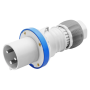Силовая вилка 2P+E 63А 230В переносная IP44 синяя [GW61016H] IEC 309 HP GEWISS