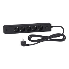 Удлинитель 3м с з/к 5 гнезд [ST945U3B] UNICA EXTEND Schneider Electric