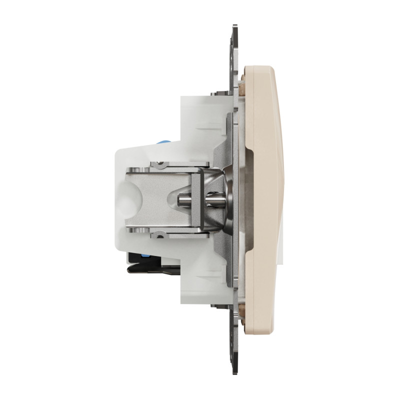 Розетка RJ45+RJ11 6UTP бежевый 73х73х37mm ABS-UV [SDD112468] Sedna Design & Elements Schneider Electric