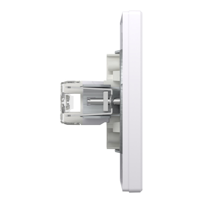Розетка комп'ютерна з рамкою RJ45 UTP кат.6 Asfora біла ABS [EPH4800121] Електрик шнейдер