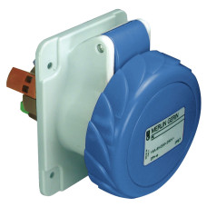 Силовая розетка 3P+N+E 16А 250В встраиваемая IP67 синяя [PKY16G725] PratiKa Schneider Electric