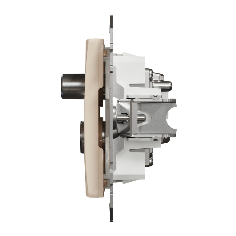 Розетка R/TV/SAT конечная 4дБ бежевый 73х73х41mm ABS-UV [SDD112481] Sedna Design & Elements Schneider Electric