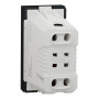 Розетка со шторками 16А Черный 45х22.5х39.3mm PC [NU303154] Unica New Schneider Electric