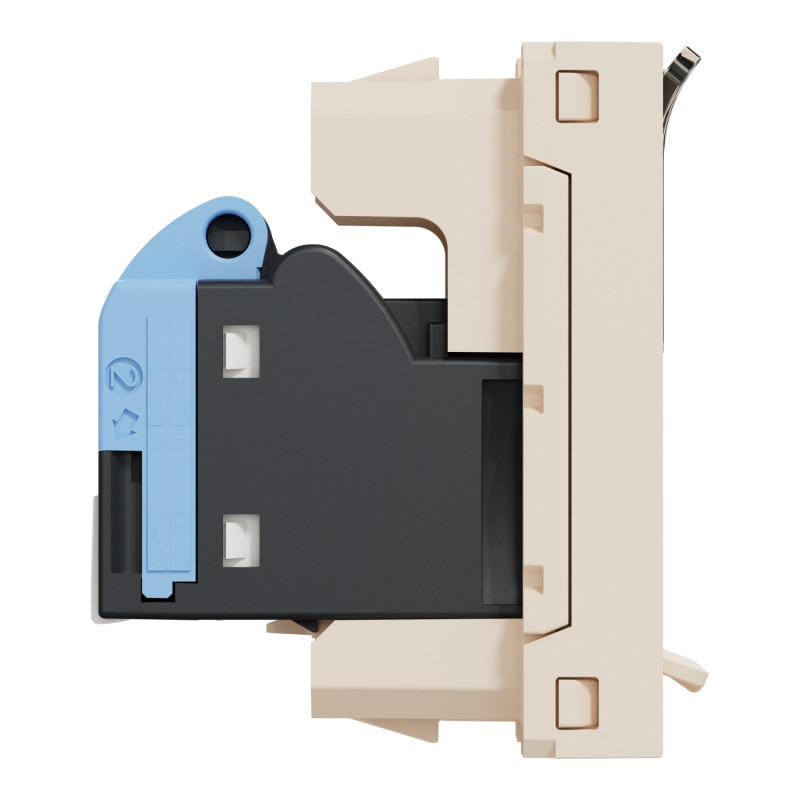 Розетка компьютерная RJ45 категория 6UTP 1 модуль бежевая [NU341444] ABS-UV Unica New Шнейдер Электрик
