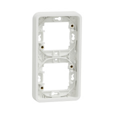 Рамка двухместная вертикальная IP55 белая [MUR39151] PC Mureva Styl Schneider Electric