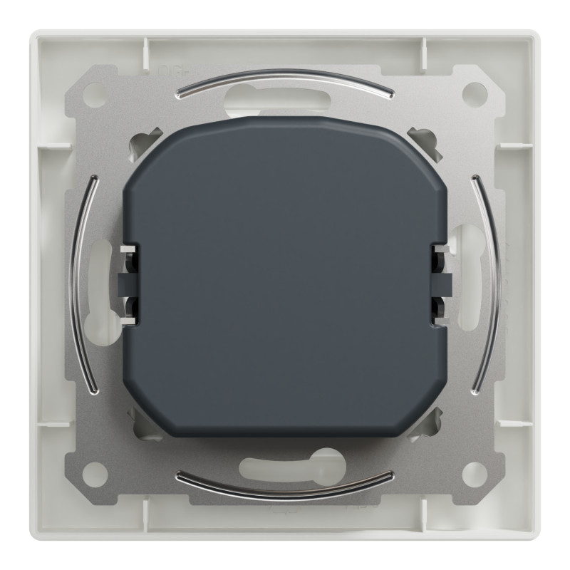 Поворотный LED диммер RC 3-370Вт ASFORA 83x83x47mm белый [EPH6800121] Schneider Electric