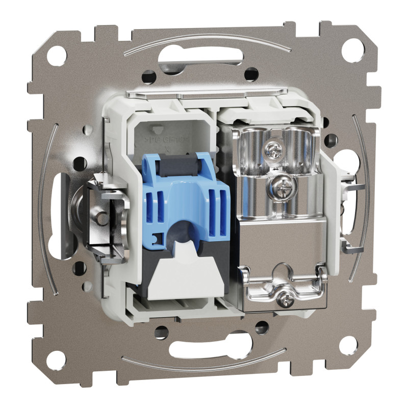 Розетка RJ45 кат.6 UTP -TV алюминий [SDD113469T] ABS-UV Sedna Design&Element Шнейдер Электрик