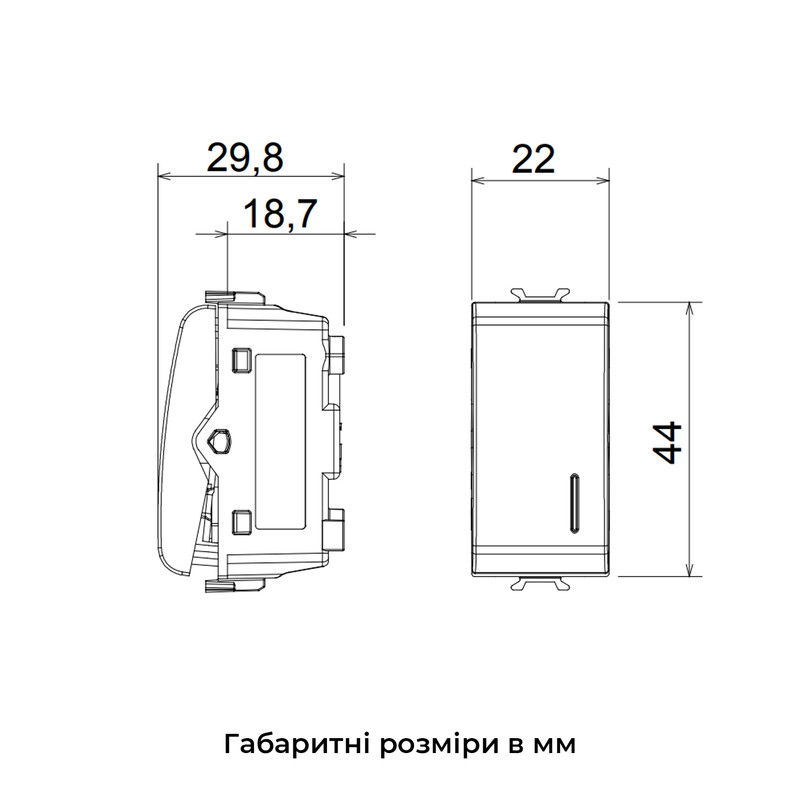 Выключатель проходной одноклавишный с подсветкой 1 модуль Chorusmart технополимер титан [GW14052] Gewiss