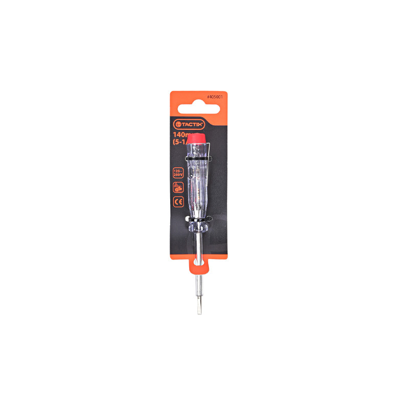 Викрутка-індикатор 140мм прямий SL 125-250V [INSOTOTVI000140IT0] TACTIX