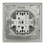 Выключатель одноклавишный IP44 Asfora с рамкой самозажимной ABS белый [EPH0100221] Шнейдер Электрик