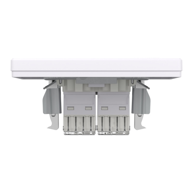 Розетка комп'ютерна з рамкою RJ45 UTP кат.6 Asfora біла ABS [EPH4800121] Електрик шнейдер