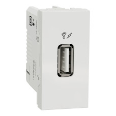 Розетка USB 1 модуль белая [NU342818] PC Unica New Шнейдер Электрик