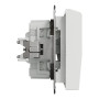 Карточный выключатель механический Asfora 71x71x53mm белый [EPH6270121] Schneider Electric