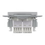 Розетка компьютерная RJ45 UTP кат.5Е Asfora алюминий ABS [EPH4400161] Шнейдер Электрик