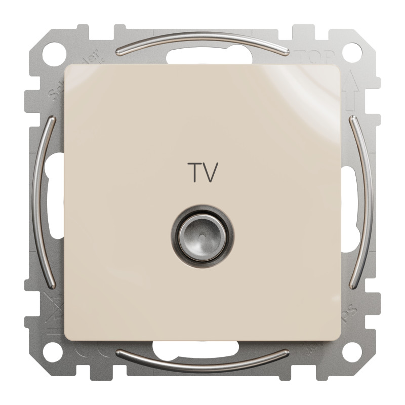 Концевая TV розетка 4 дБ бежевая [SDD112471] ABS-UV Sedna Design&Element Шнейдер Электрик