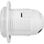 Патрон E27 з гайкою 54х57х39mm пластик білий [s9100016] e.lamp socket with nut.E27.pl.white E.NEXT