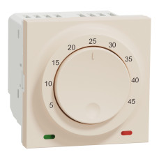Термостат теплого пола Бежевый 45х45х47mm PC [NU350344] Unica New Schneider Electric
