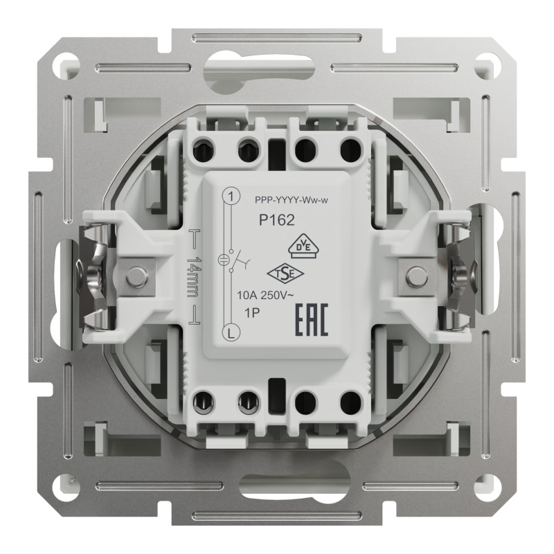 Карточный выключатель механический Asfora 71x71x53mm белый [EPH6270121] Schneider Electric