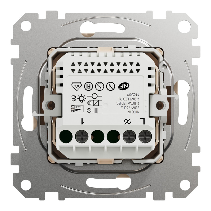 Универсальный поворотный димер для LED ламп бежевый [SDD112502] PC Sedna Design&Element Шнейдер Электрик