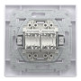 Розетка комп'ютерна з рамкою RJ45 UTP кат.6 Asfora біла ABS [EPH4800121] Електрик шнейдер
