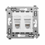 Розетка подвійна телефонна RJ11 білий [4400314] ДКС Avanti