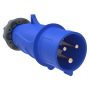 Вилка переносна сси-013 16А-6ч/200-250В 2Р+ре ip44 Magnum, іек [psn01-016-3]
