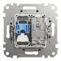 Розетка RJ45 кат.6 UTP -TV алюминий [SDD113469T] ABS-UV Sedna Design&Element Шнейдер Электрик